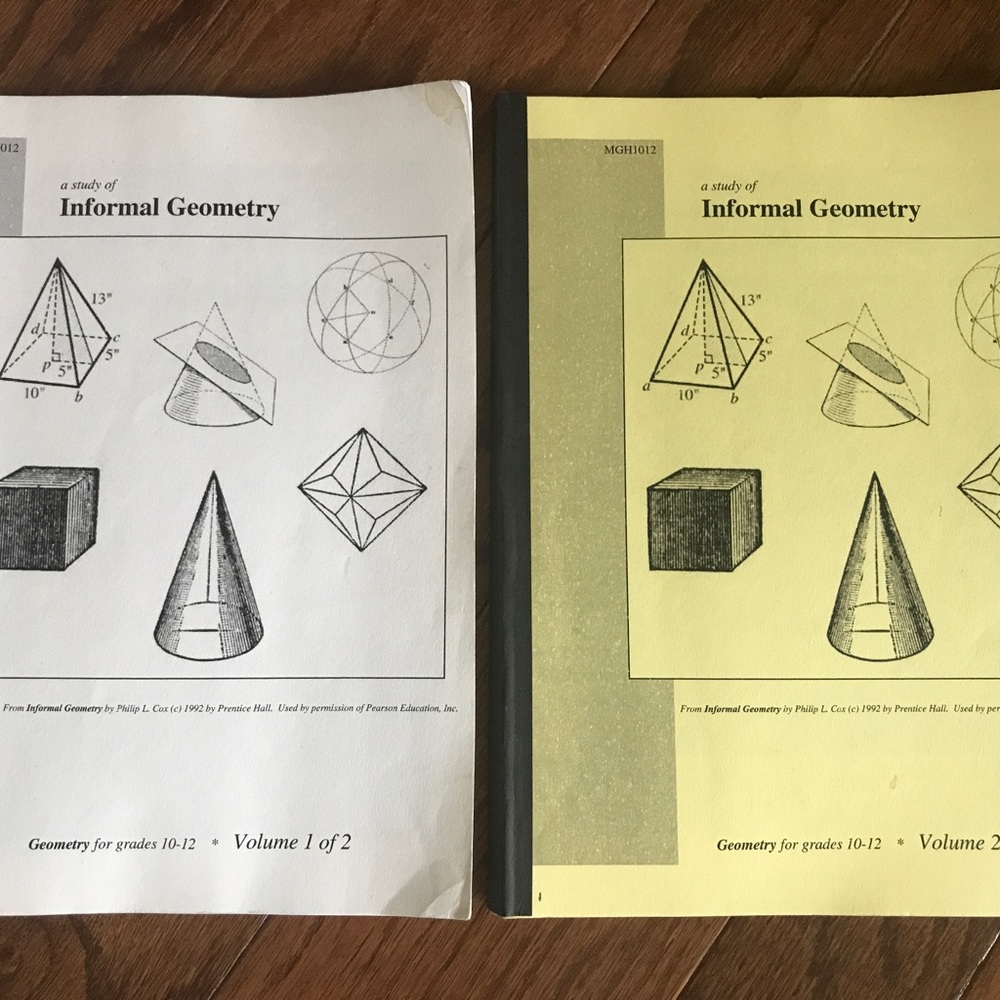 🌴 TWO Geometry: grades 10 - 12 books